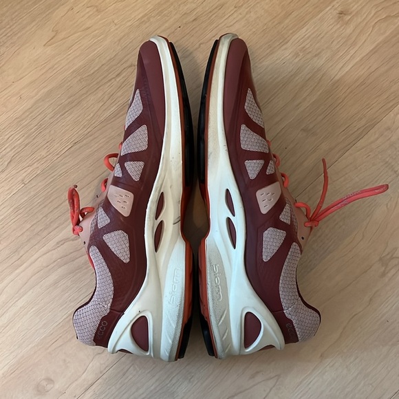 Ecco Biom Fjuel Racer Women's Running Shoes Peach Pink Beige - Picture 4 of 10